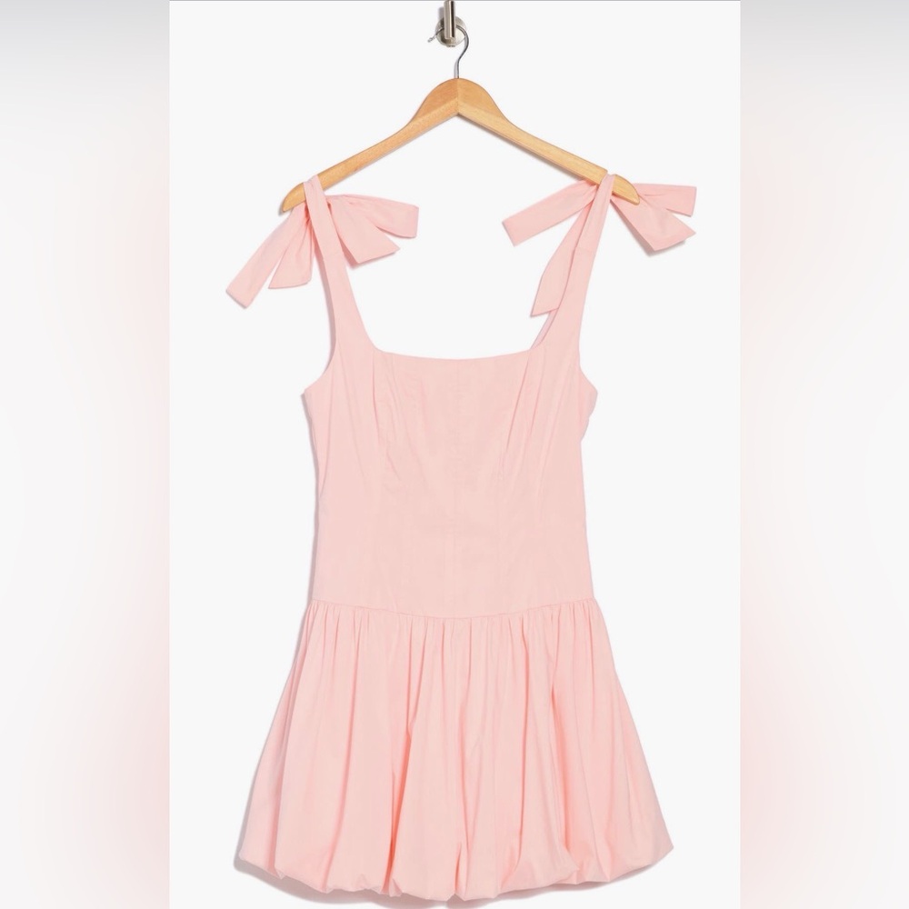 LUSH Pink Tie Strap Bubble Dress - Picture 3 of 3